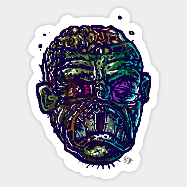 This Ugly and Angry Man Sticker by MatheussBerant